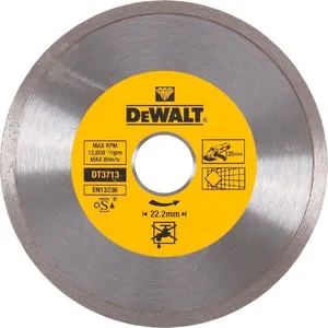 Disques diamantés - DeWALT - DT3713-QZ - 125mm Ø - Jante continue - Tronçonnage à sec pas cher