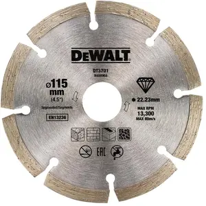 Dewalt DT3721-QZ Disque fritté segmenté pour matériaux de construction... pas cher