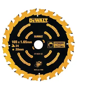 Comparateur de prix : DeWalt, Lame de scie, KSB 165x20 24 WZ 18° pour DWE550 DT10300