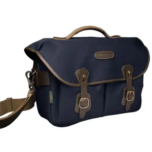 Billingham Hadley One sac photo d'épaule toile navy / chocolat pas cher
