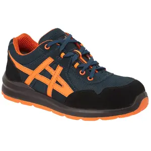 Portwest - Chaussures de travail basses mersey Steelite S1 Bleu/Orange 40 pas cher