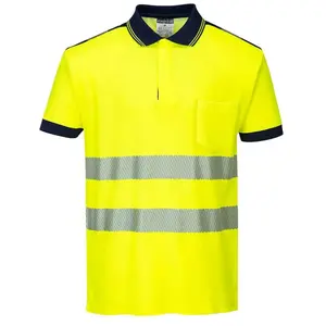 Comparateur de prix : Polo HV PW3 couleur : Jaune/Marine taille XL - PORTWEST