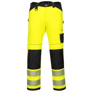 Portwest PW340 - PW3 Hi-Vis Broek - Geel/zwart - Maat 46  + gratis kniestukken pas cher