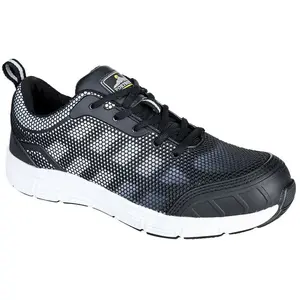 Portwest - Tennis tove Steelite S1P couleur : Noir/Blanc taille 38 pas cher