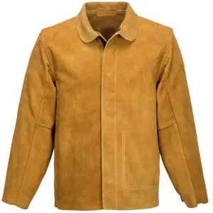 Veste de soudeur en cuir couleur : Bronze taille m Portwest