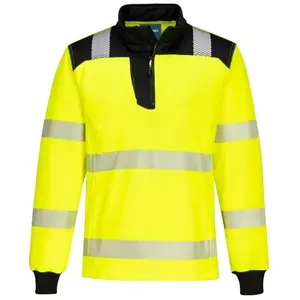 PW3 Hi-Vis Sweatshirt Zippé - xxl - Jaune/Noir Portwest