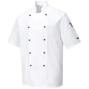 Veste cuisine Kent couleur : Blanc taille xs Portwest pas cher