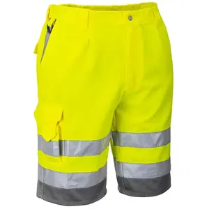 Comparateur de prix : Bermuda HiVis Poly-coton couleur : Jaune/Gris taille xxxl Portwest