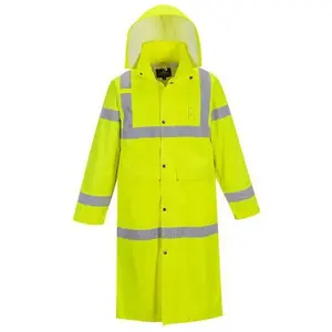 Comparateur de prix : Manteau de pluie HiVis 122cm couleur : Jaune taille L - PORTWEST