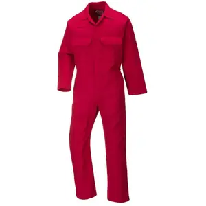 Combinaison Bizweld Retardateur de flammes couleur : Rouge taille l Portwest pas cher