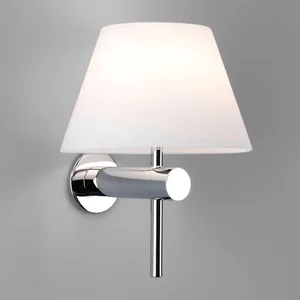 Astro ROMA-Applique montante salle de bain métal et verre opalin H19cm