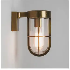 Astro Cabin Wall Wandlamp 22x11.6x18.3cm IP44 fitting E27 antiek messi...
