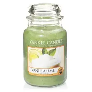 Yankee Candle bougie grande jarre, « Vanille et citron vert »Vendu parrakuten