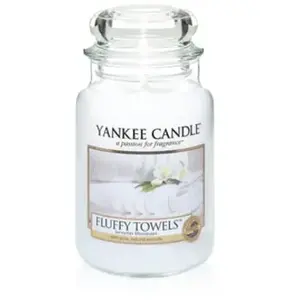 Yankee Candle Bougie Grande Jarre FLUWY TOWELS pas cher
