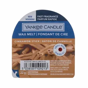 Bougie parfumée Yankee Candle Bâton de Cannelle 22g - Vegan - Cruelty Free - Cire naturelle pas cher