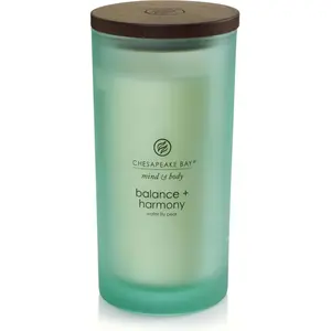 Chesapeake Bay Bougie parfumée Balance + Harmony (poire de nénuphar), grande bougie d'aromathérapie, bougies à combustion longue durée : jusqu'à 82 heures, collection Mind & Body, cadeaux pour femme pas cher