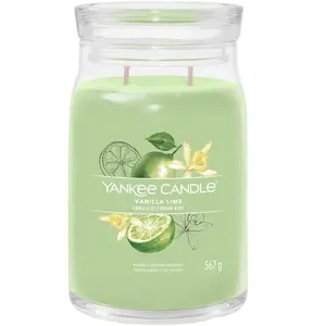 Yankee Candle, Bougie parfumée, Duftkerze Vanilla Lime Signature Large... pas cher