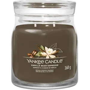 Yankee Candle, Bougie parfumée, Duftkerze Vanilla Bean Espresso Signature Medium Jar pas cher