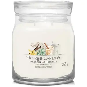 Yankee Candle Bougie signature Horcata à la vanille douce modèle moyen