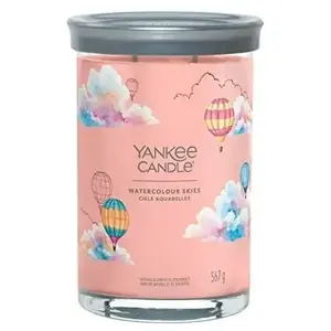 Watercolour skies bougie en cire cylindre bois de cachemire, jasmin, m... pas cher