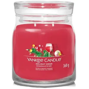 Yankee Candle Bougie signature retrouvailles de Noël modèle moyen pas cher