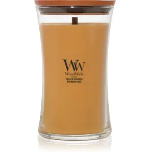WoodWick, Bougie parfumée, Bourbon doré pas cher