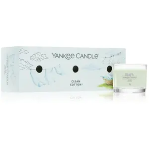 Yankee Candle, Bougie parfumée, Clean Cotton (37 g) pas cher
