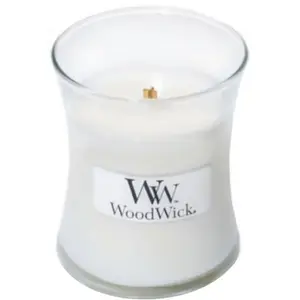 Bougie Mini Sablier WoodWick - Thé blanc & jasmin - Verre - Lumières et parfum d'ambiance pas cher