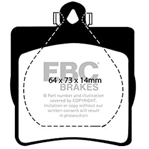 EBC Brakes DP41191R Yellowstuff Plaquettes de freinVendu parwinparts