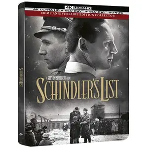 Universal Pictures La Liste de Schindler 30ème Anniversaire Édition Limitée Steelbook Blu-ray 4K Ultra HD