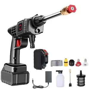 PRUMYA Nettoyeur haute pression sans fil, 21 V, 50 bar, portable, pour...