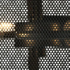 Searchlight - Plafonnier vintage salon salle à manger cage lampe design noir pas cher