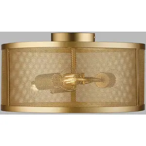 SearchLight Fishnet Plafonniere messing pas cher