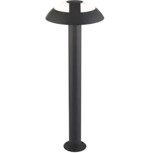 Poteau led extérieur Searchlight Mushroom (hauteur 730 mm) - Gris fonc... pas cher