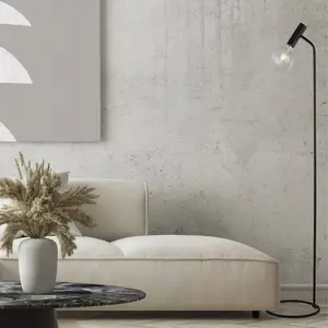 Searchlight DULWICH Vloerlamp Zwart pas cher