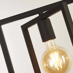 PLAZA 4L Suspension barre métal noir mat orientable E27 max 60wVendu parbol