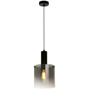 Searchlight SWEDEN Pendel Hanglamp Zwart Smoke pas cher