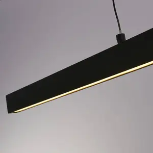 Comparateur de prix : Layla Hanglamp LED sensordimmer pendelbaar 101cm zwart - Modern - Sear...