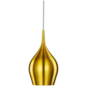 Searchlight - Vibrant - Pendentif de plafond à 1 ampoule, petit dôme doré, E14 pas cher
