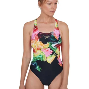 Speedo Colourblend Placement Digital Powerback Slips de Bain Femme pas cher