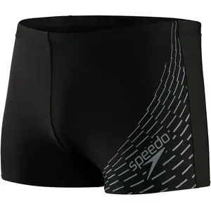 Speedo Medley Logo Aquashort Zwart/Grijs Heren Sportzwembroek - Maat 8 pas cher