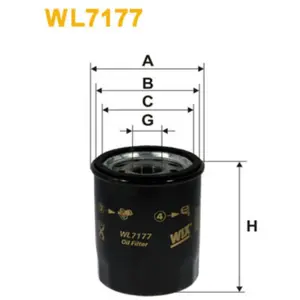 Filtre à huile wix wl7177 pas cher