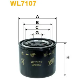 Filtre à huile wix wl7107 pas cher