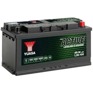 Yuasa Batterie De Voiture 12v 100ah/900a Active Leisure P+ pas cher