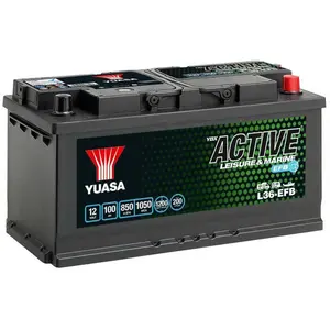 Yuasa Batterie De Voiture 12v 100ah/850a Active Leisure & Mari pas cher