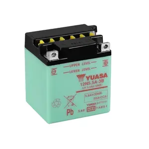 YUASA - Batterie Moto 12V Avec Entretien Sans Pack Acide 12N5.5A-3B pas cher