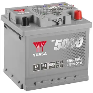 Yuasa - Batterie voiture YBX5012 12V 54Ah 500A pas cher