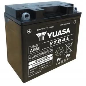 Batterie ytb4l yuasa 12v/3ah sans entretien - agm active usine pas cher