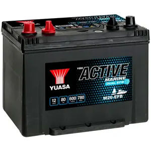 Yuasa Batterie De Voiture 12v 80ah/600a Dual pas cher