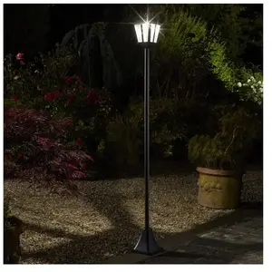 Comparateur de prix : Lampadaire solaire de jardin lanterne 365 100 lumens 170 cm